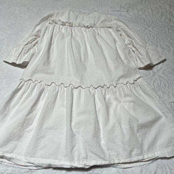 Hanna Andersson Swiss Dot Lacy Dress Size 10 - Picture 3 of 8